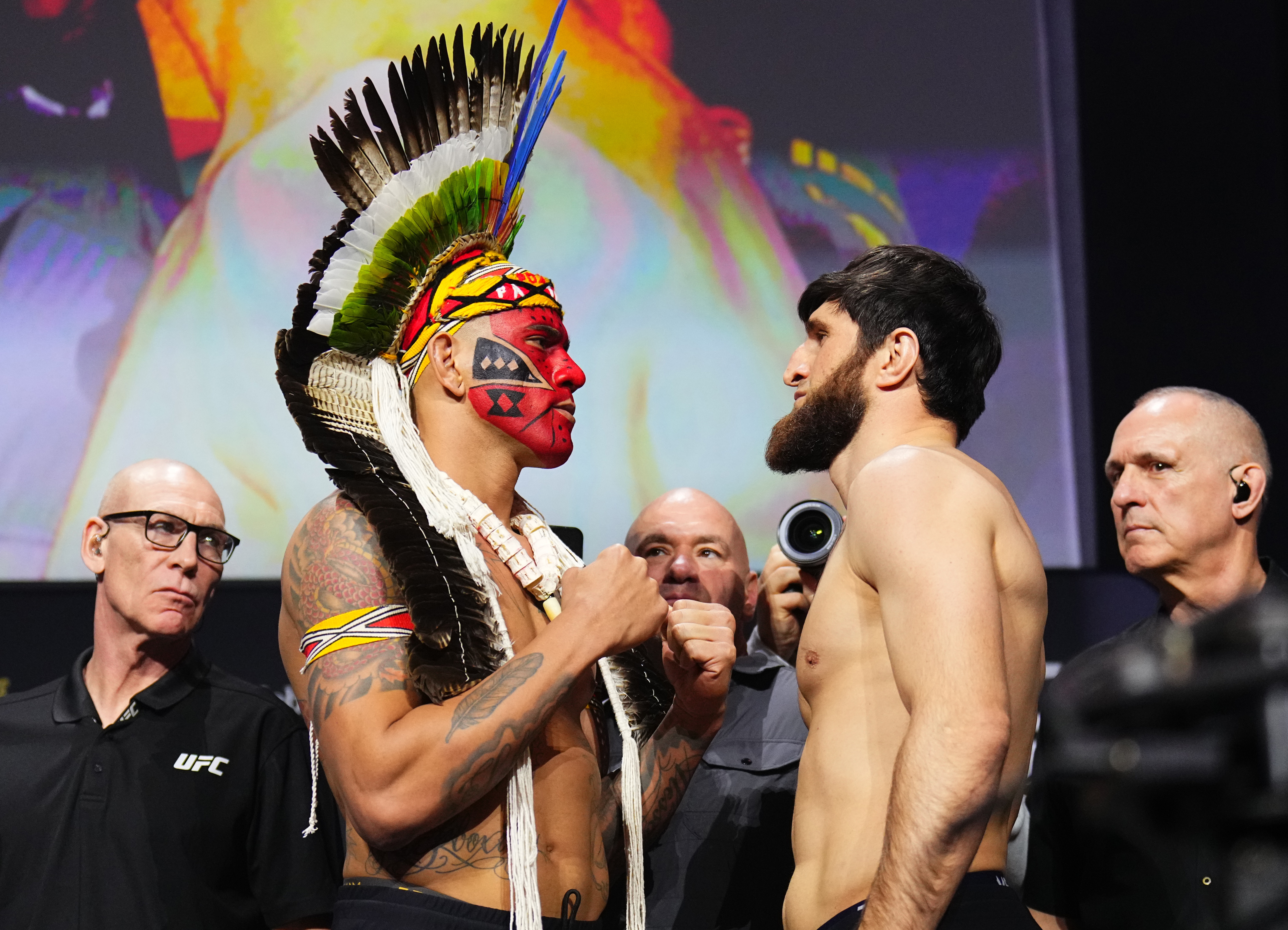 Alex Pereira and Magomed Ankalaev at UFC 313