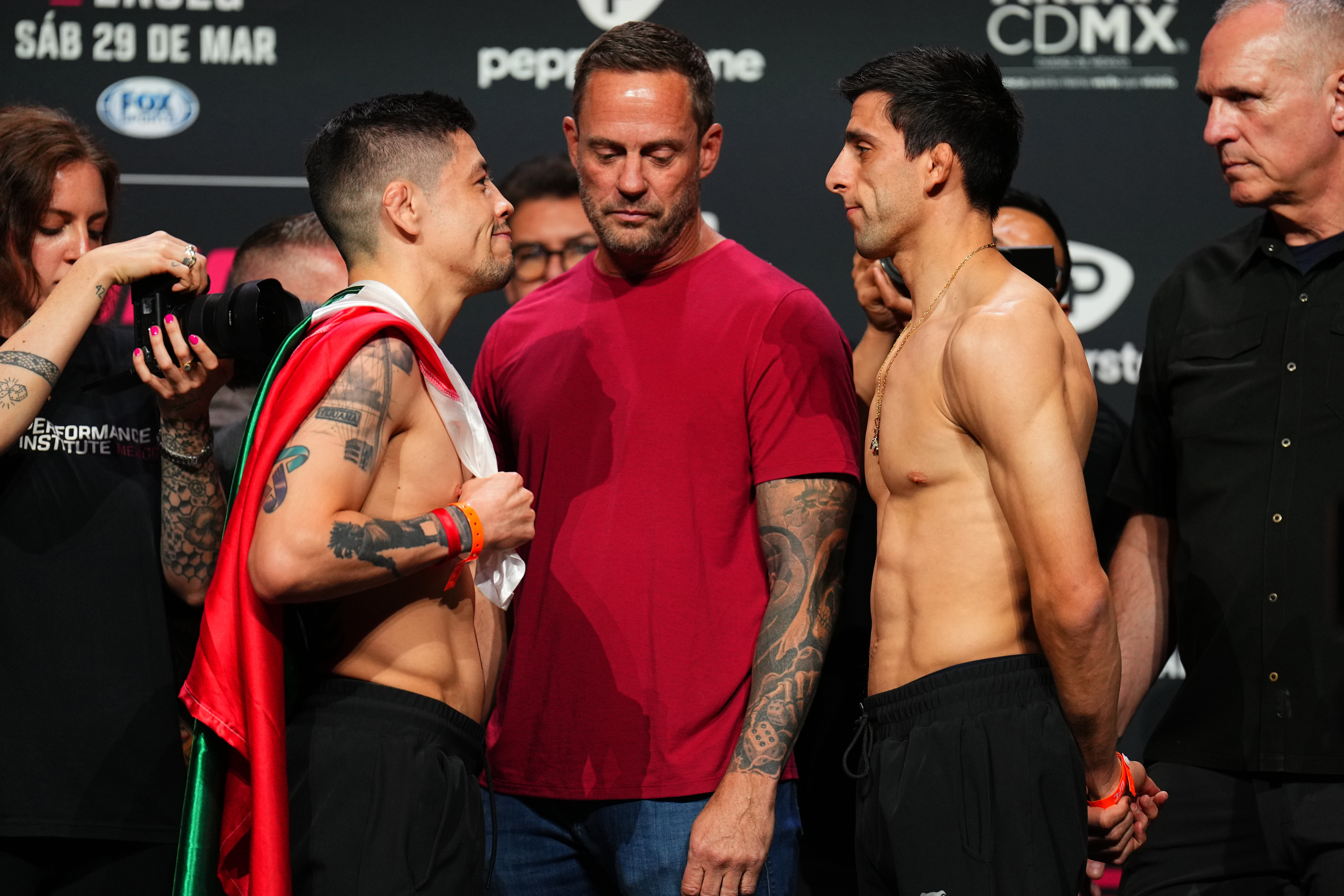 Brandon Moreno and Steve Erceg at UFC Mexico