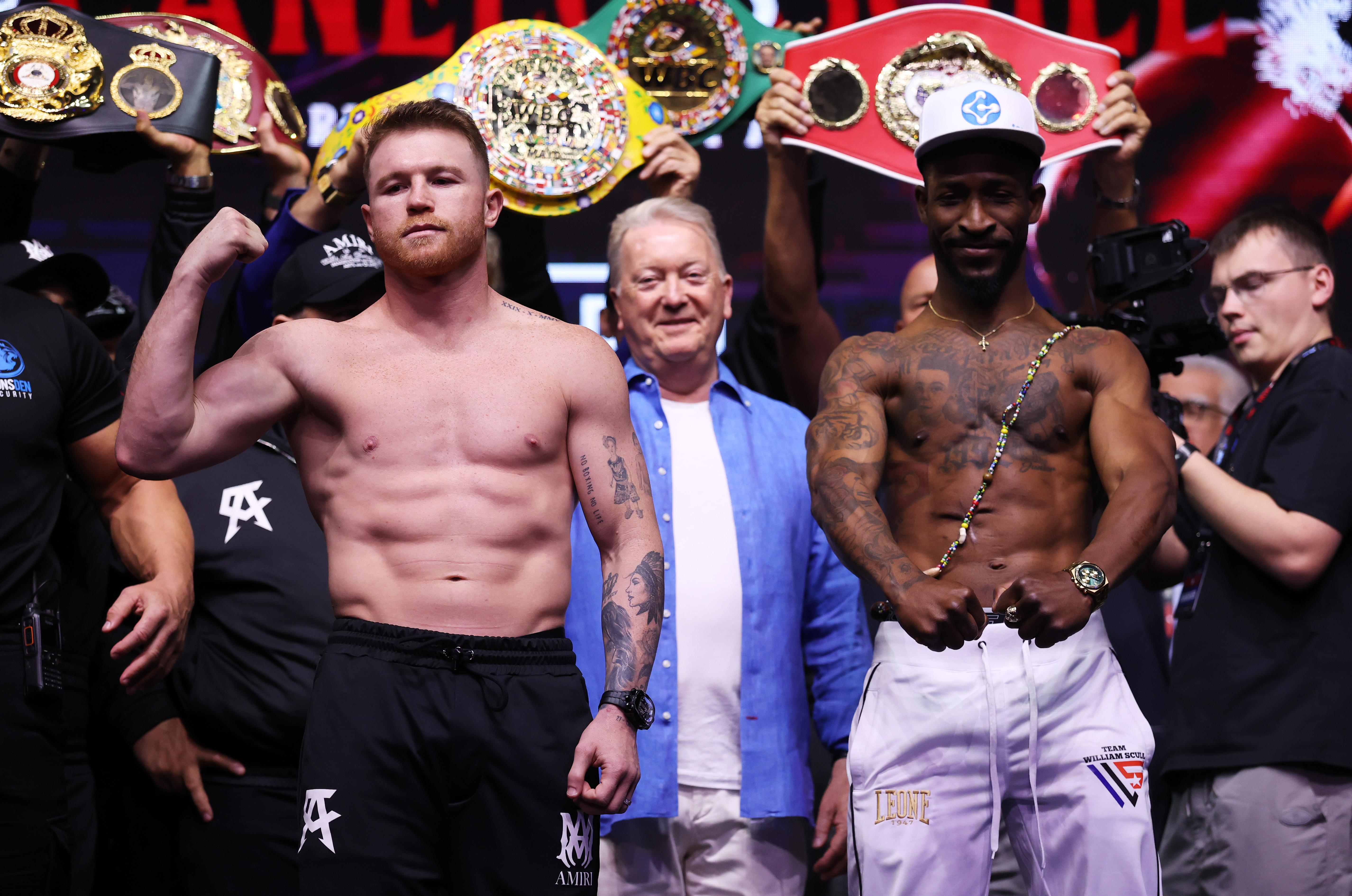 Canelo Alvarez and William Scull