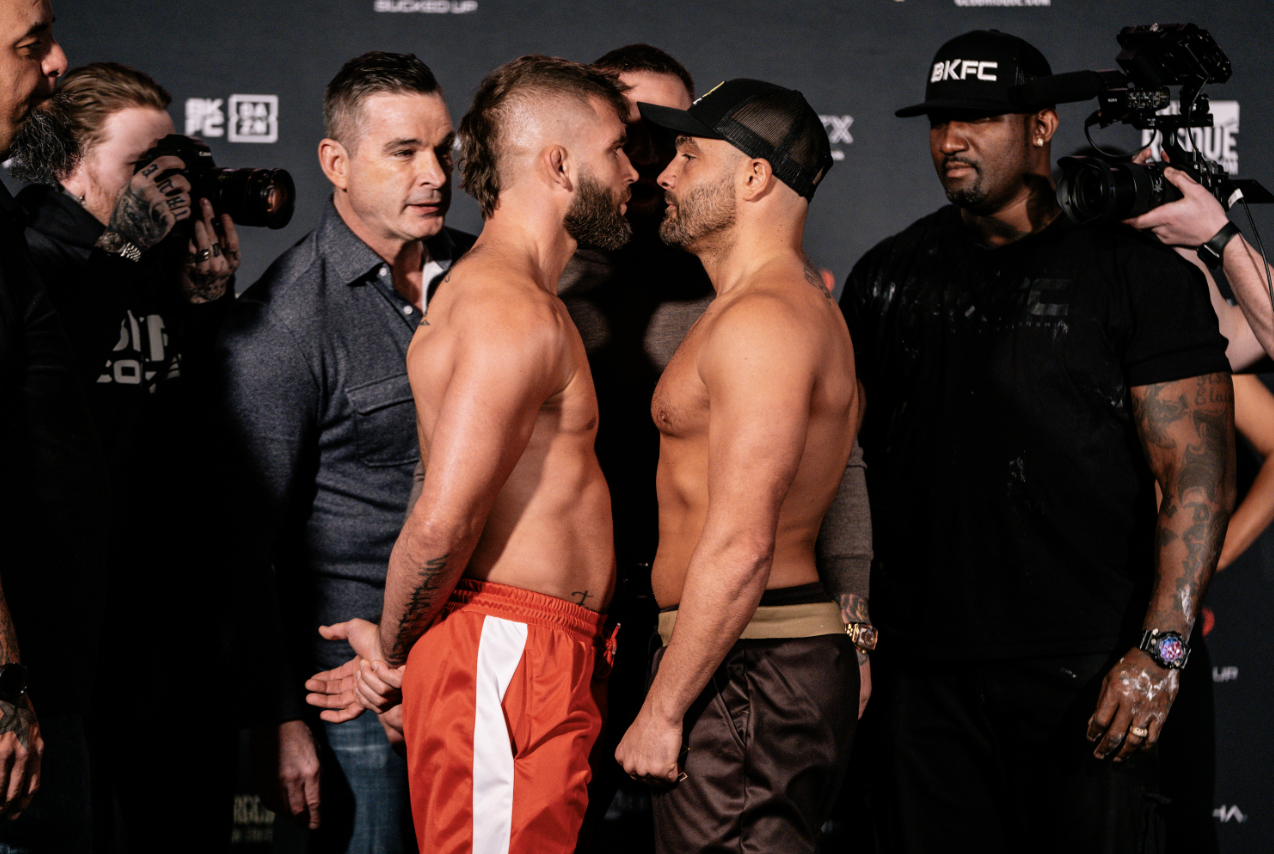 Eddie Alvarez and Jeremy Stephens at BKFC KnuckleMania 5